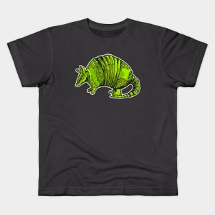 Green Armadillo Kids T-Shirt